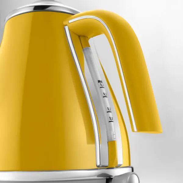 Delonghi, Icona Capitals, Yellow Kettle, KBOC3001Y - Peter Murphy Lighting & Electrical Ltd