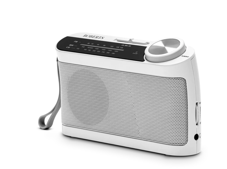 Roberts Classic Portable Radio, White | R9993WH - Peter Murphy Lighting & Electrical Ltd