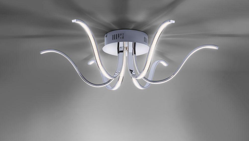 6-light LED ceiling light with permanently installed LED lamps - Peter Murphy Lighting & Electrical Ltd