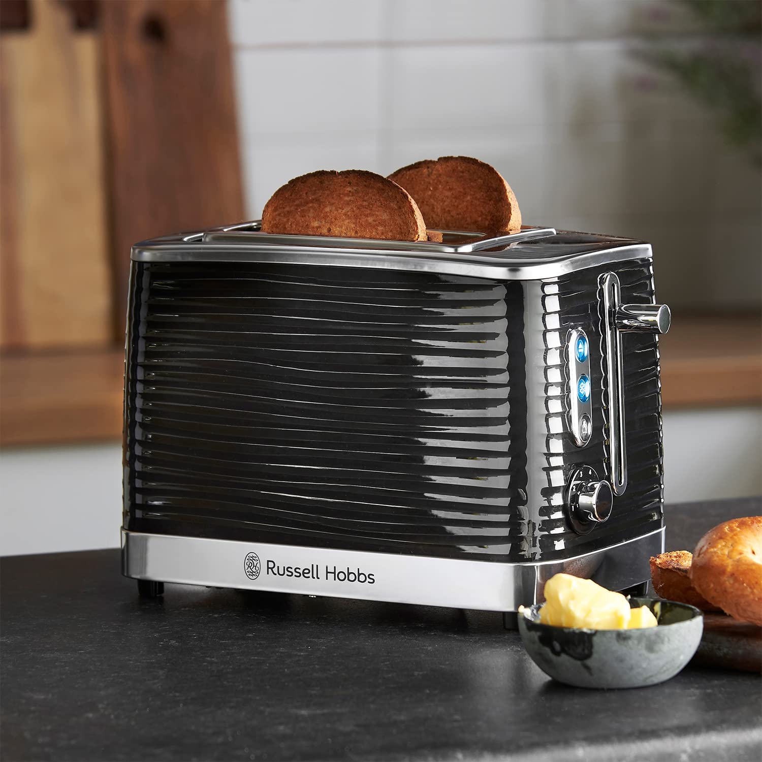 Russell Hobbs Inspire High Gloss Plastic Two Slice Toaster 24371