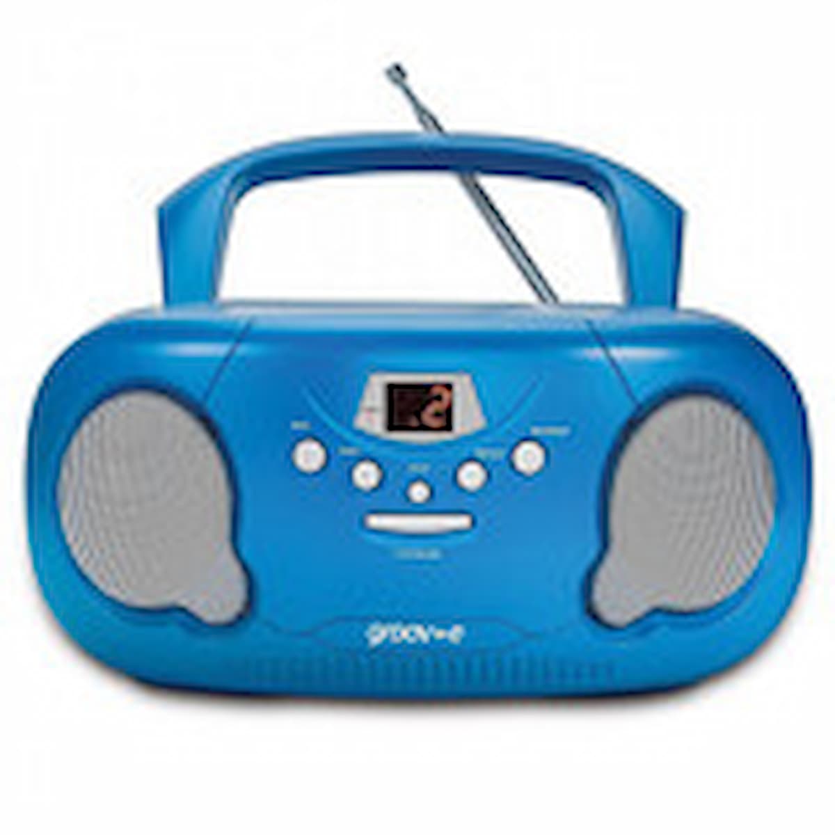 Groov-e GVPS733-BE/ Boombox Portable CD Player with Radio - Blue