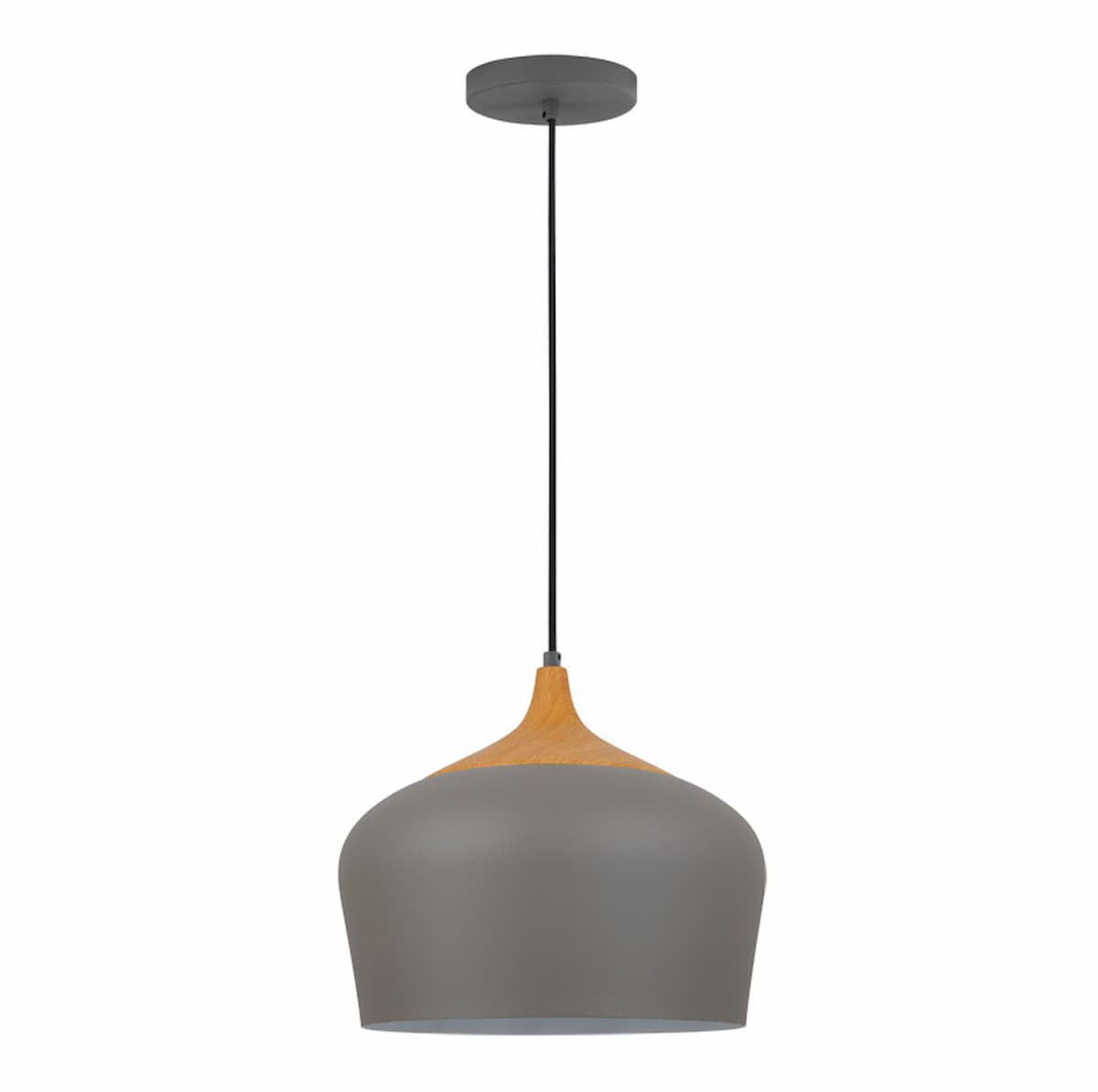 GREY PENDANT w/ WOOD EFFECT MATERA | PF6094/GREYS