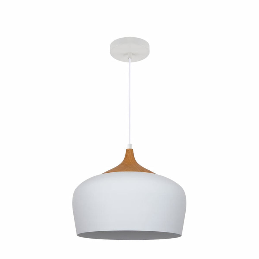 The Matera white pendant by Cork Lighting | PF6094/WHL