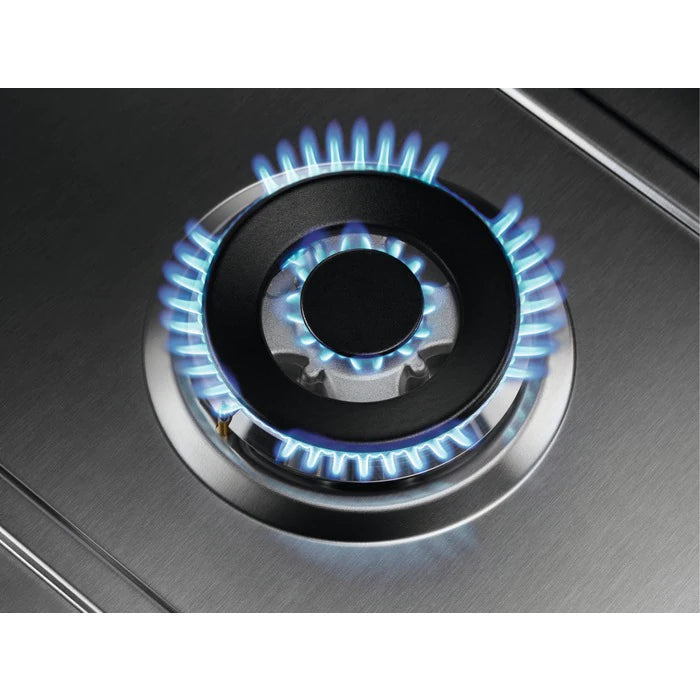 Zanussi, 75cm Gas Hob | ZGH76534XS - Peter Murphy Lighting & Electrical Ltd