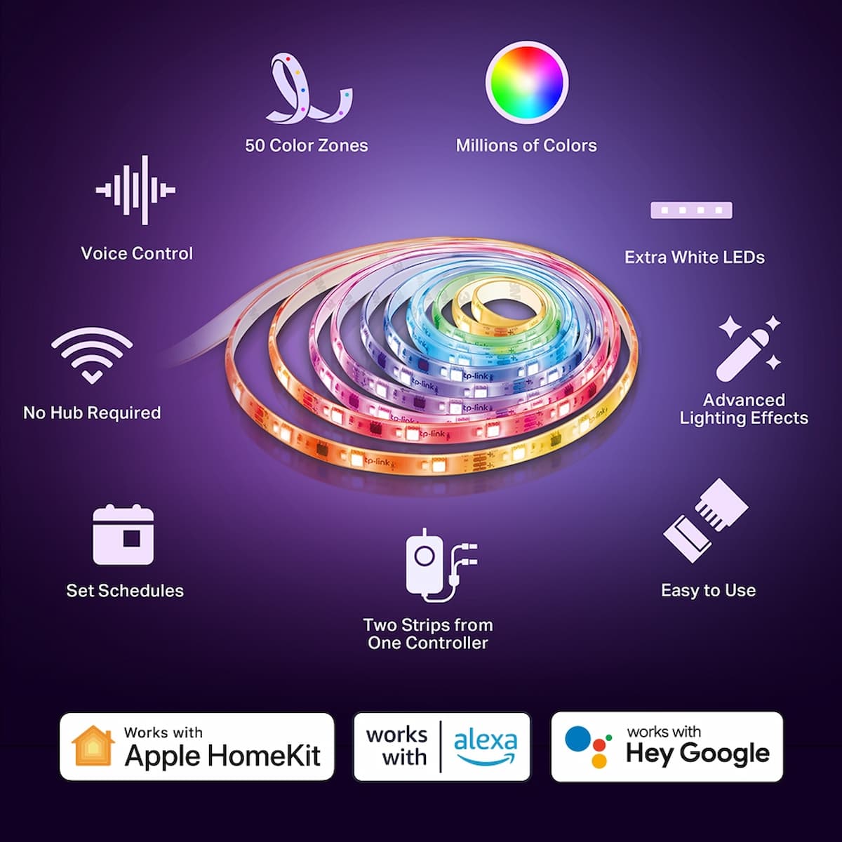 Smart Wi-Fi Light Strip, Multicolour | Tapo L930-10