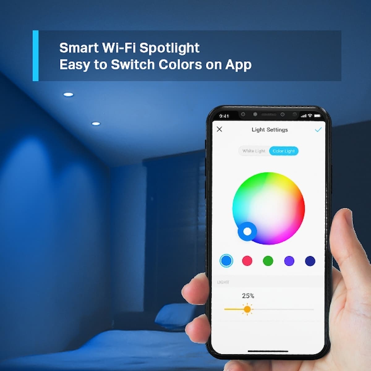 Smart Wi-Fi Spotlight, Multicolor 2Pack | Tapo L630