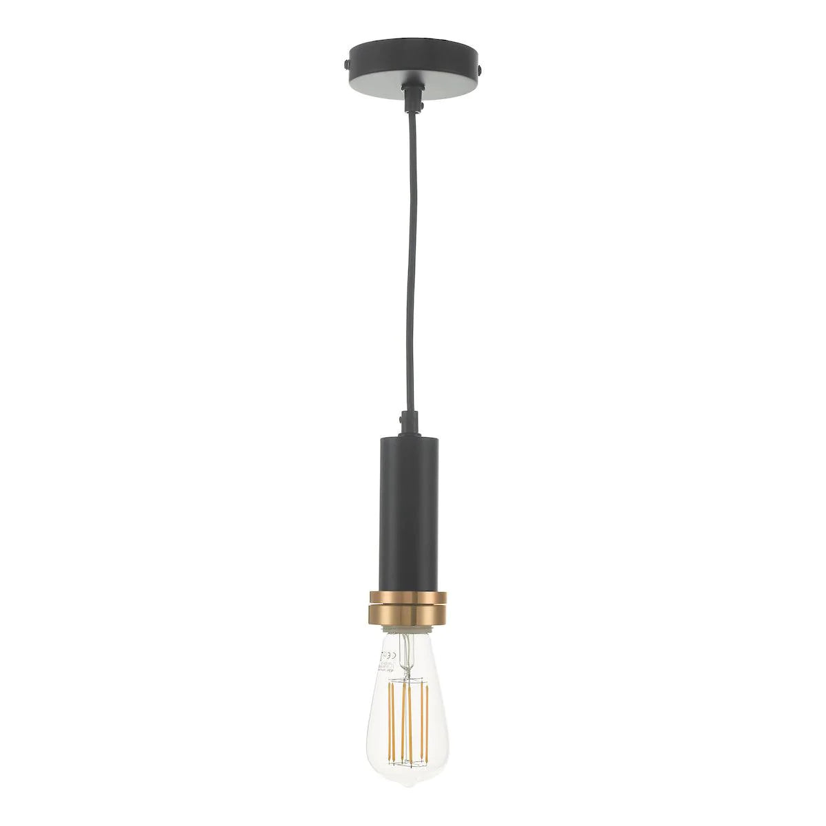 Accessory 1 Light Suspension Matt Black And Copper SP6522 - Peter Murphy Lighting & Electrical Ltd