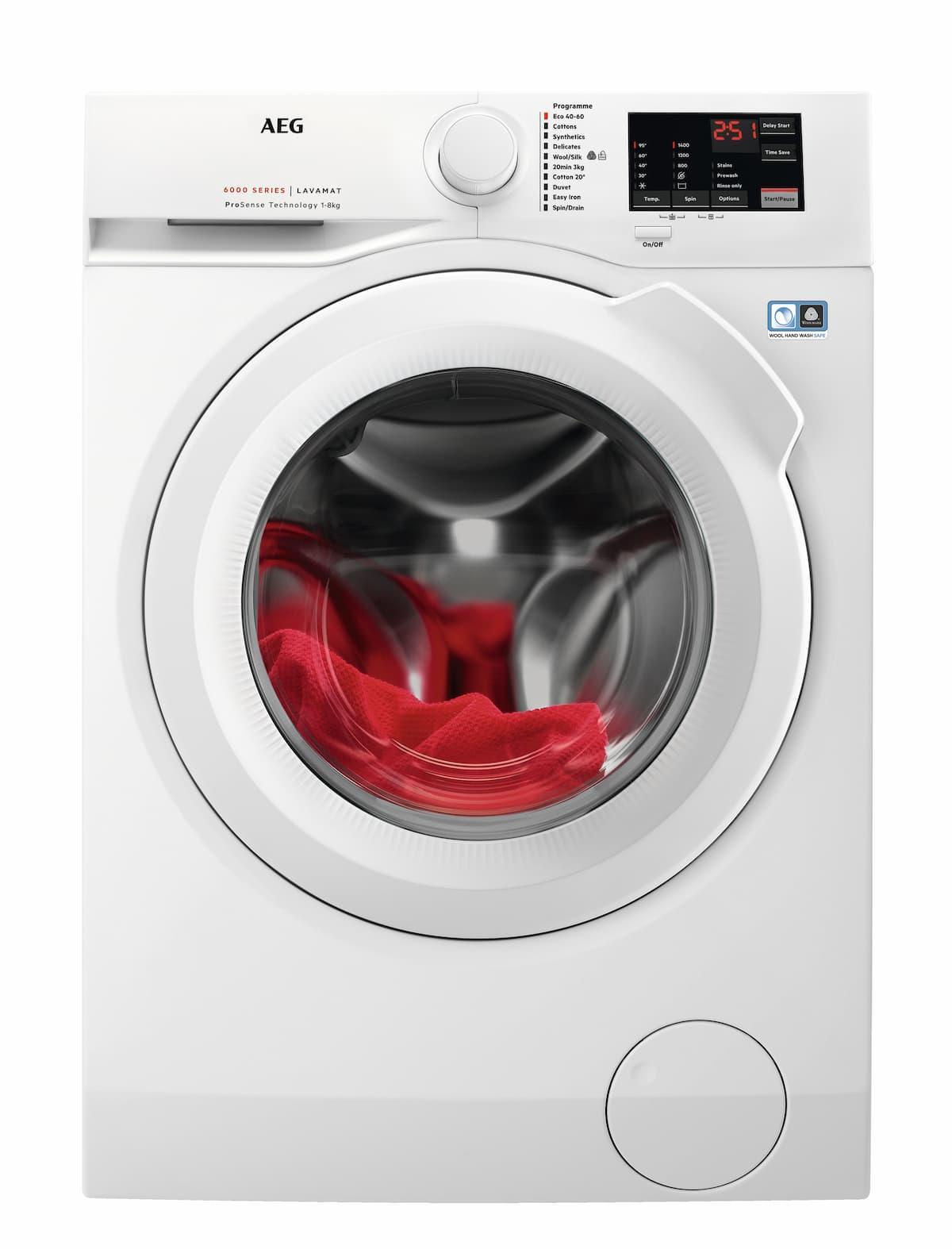 Aeg 8kg 1400 Spin Washing Machine White | L6FBJ841N - Peter Murphy Lighting & Electrical Ltd