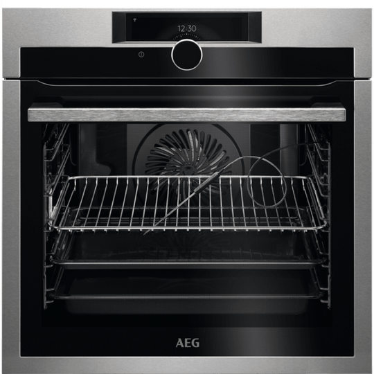 AEG, Single Oven with Pyrolytic Cleaning, S/S, BPE948730M