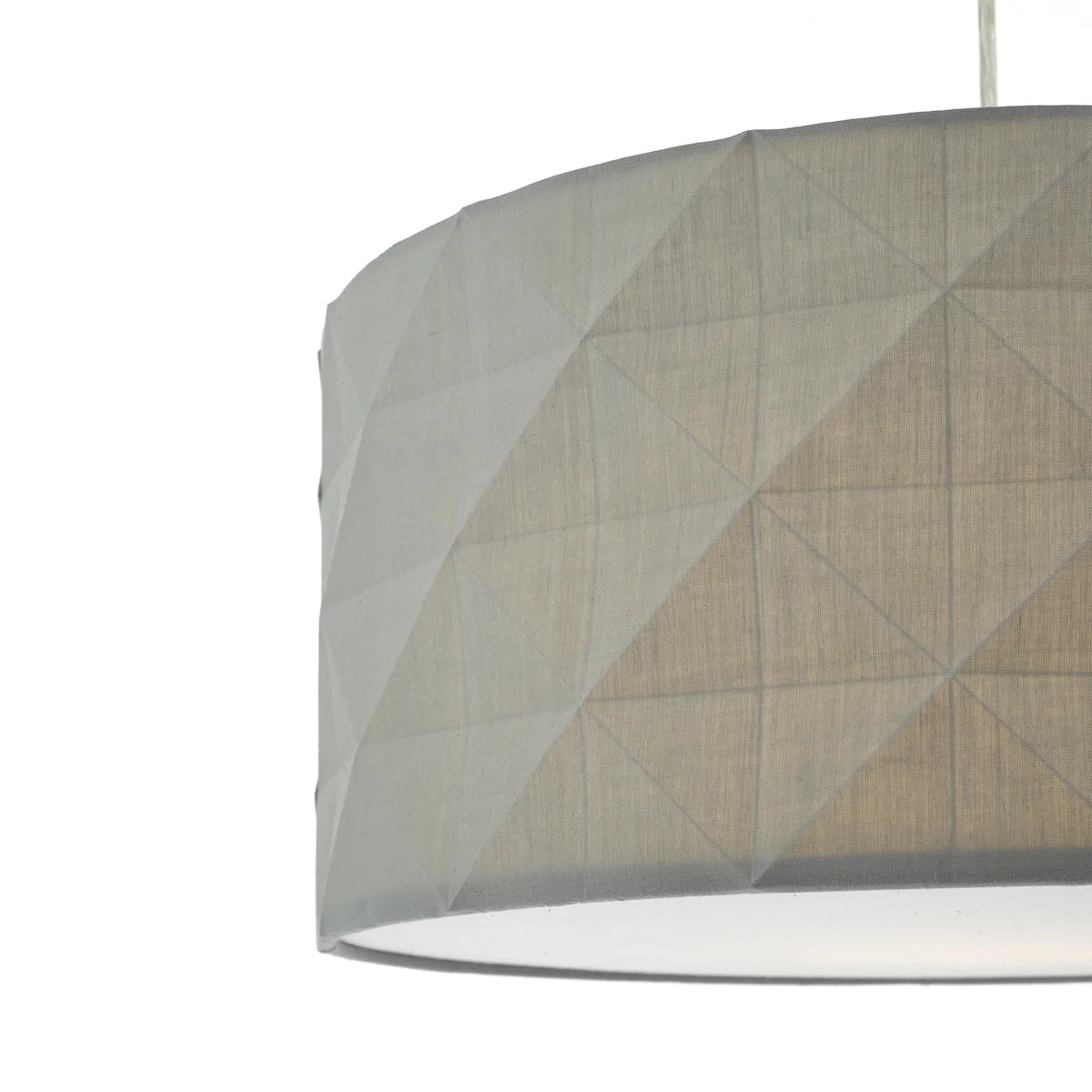 Aisha Faceted Easy Fit Shade Grey AIS6539 - Peter Murphy Lighting & Electrical Ltd