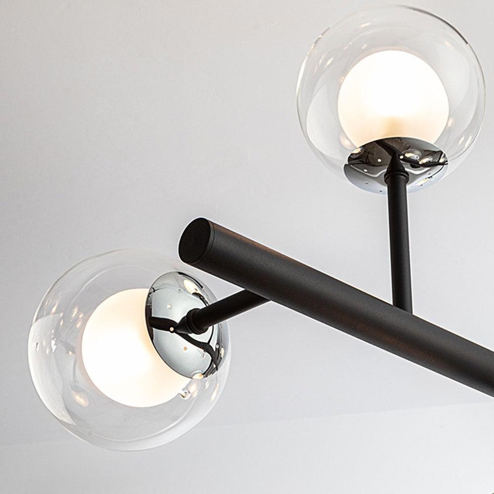 ALTAIS· LAMP 9L., BLACK/CHROME - Peter Murphy Lighting & Electrical Ltd