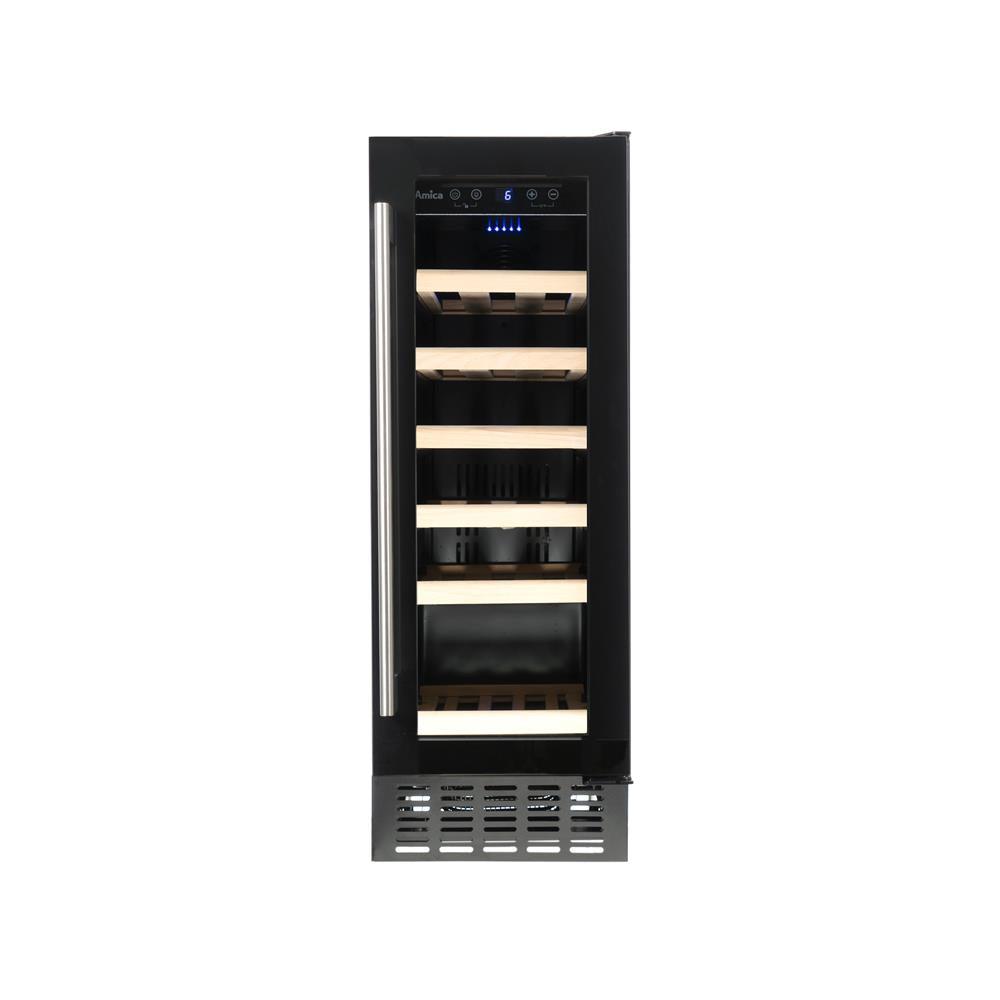 Amica, 30cm, 19 Bottle, Freestanding Under Counter Wine Cooler, Black | AWC300BL - Peter Murphy Lighting & Electrical Ltd