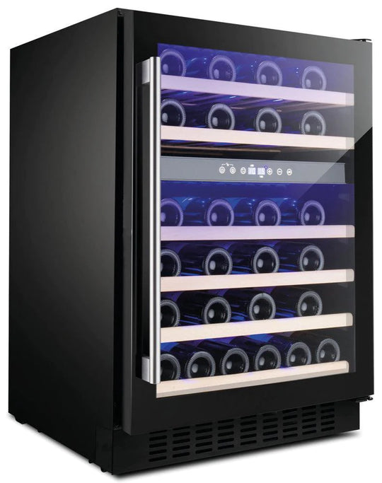 AMICA 46 Bottles Wine Cooler, Black, AWC600BL
