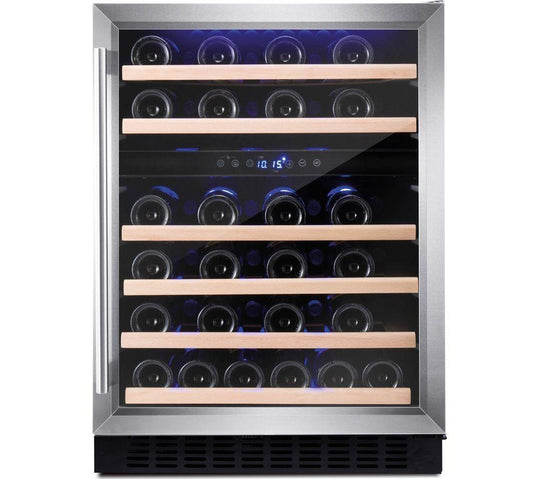 AMICA 46 Bottles Wine Cooler, S/S, AWC600SS