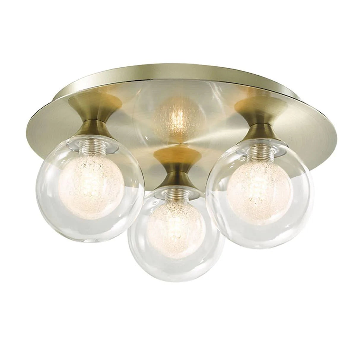 Antique brass acqua bathroom flush fitting | SF16053/3AB