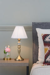 Beau Touch Table Lamp Antique Brass With Shade BEA4075 thumbnail 1