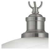 Bistro Satin Silver Pendant Light With Acid Glass Shade |1591SS thumbnail 2