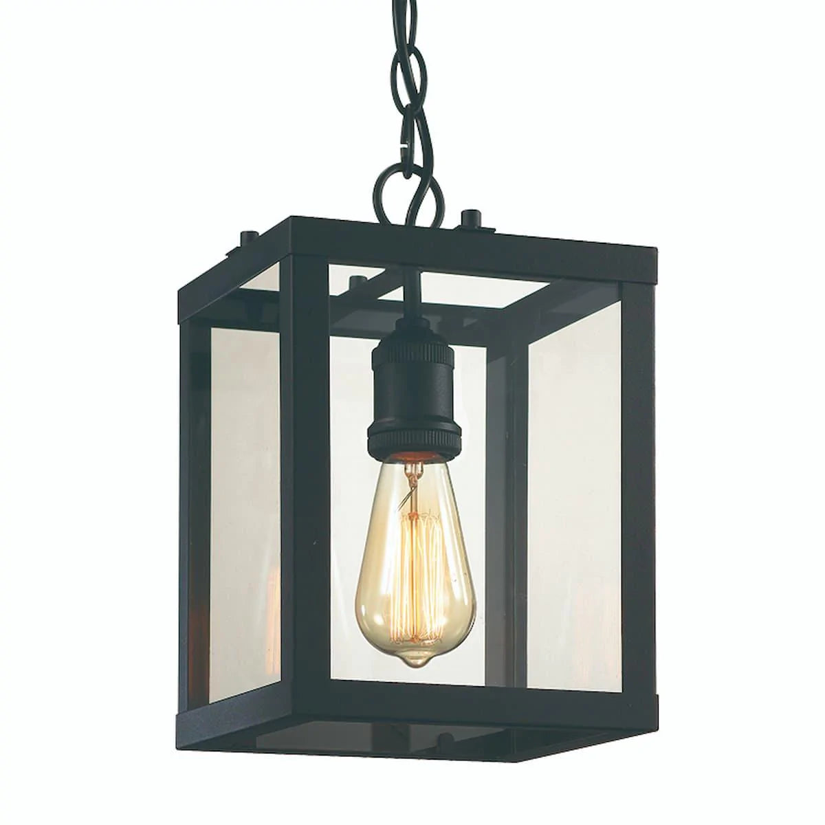 Antella vintage black glass pendant | PF4190/1BL