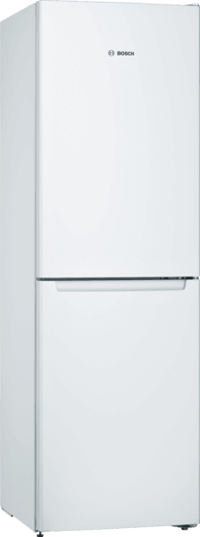 BOSCH Serie 2, 60cm Frost Free 50/50 Fridge Freezer - White | KGN34NWEAG