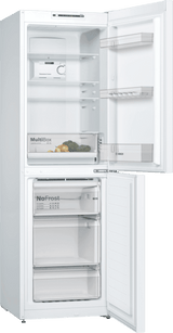 BOSCH Serie 2, 60cm Frost Free 50/50 Fridge Freezer - White | KGN34NWEAG thumbnail 2