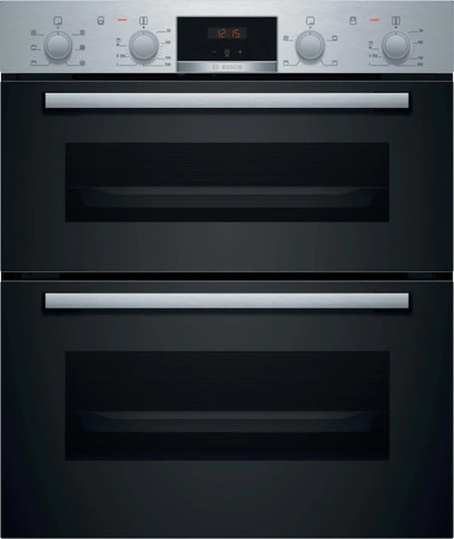 Bosch Serie 4 Electric Built Under Double Oven Stainless Steel | NBS113BR0B - Peter Murphy Lighting & Electrical Ltd
