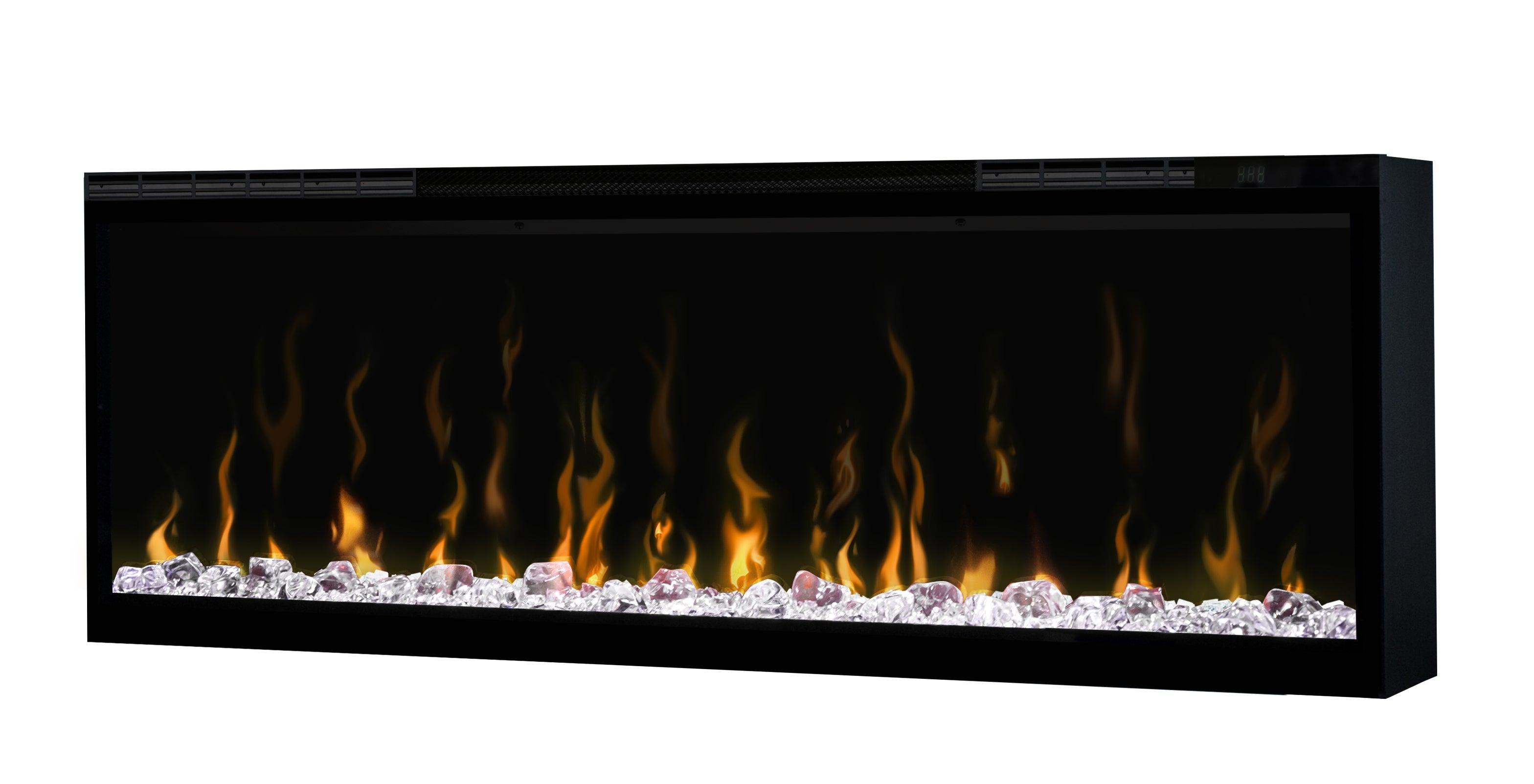 Dimplex XLF50EU, 50”, Frameless, Optiflame, LED Fireplace, Black - Peter Murphy Lighting & Electrical Ltd