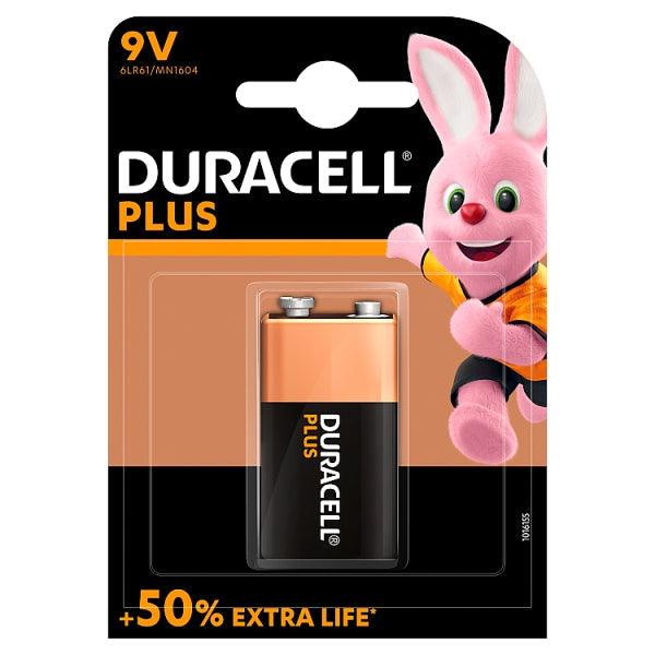 Duracell 9V Alkaline Batteries Plus