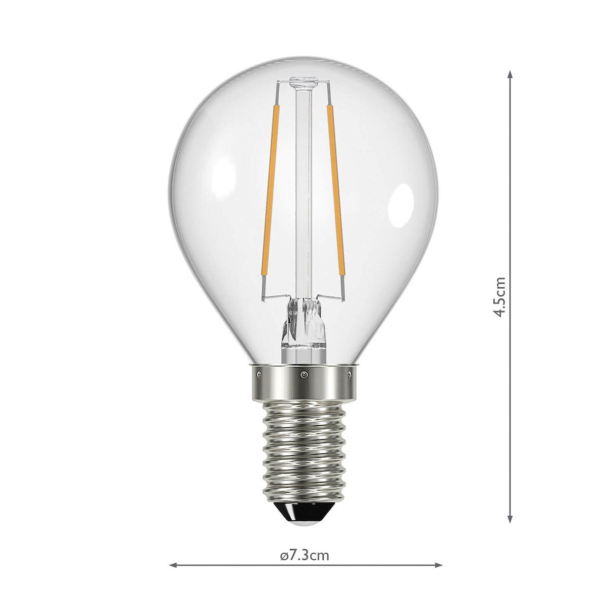 E14 LED DIM GB LAMP 4W 400LM CLEAR - Peter Murphy Lighting & Electrical Ltd