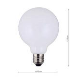 E27 Led Dim Med Globe Lamp 6w 750lm Opal thumbnail 4