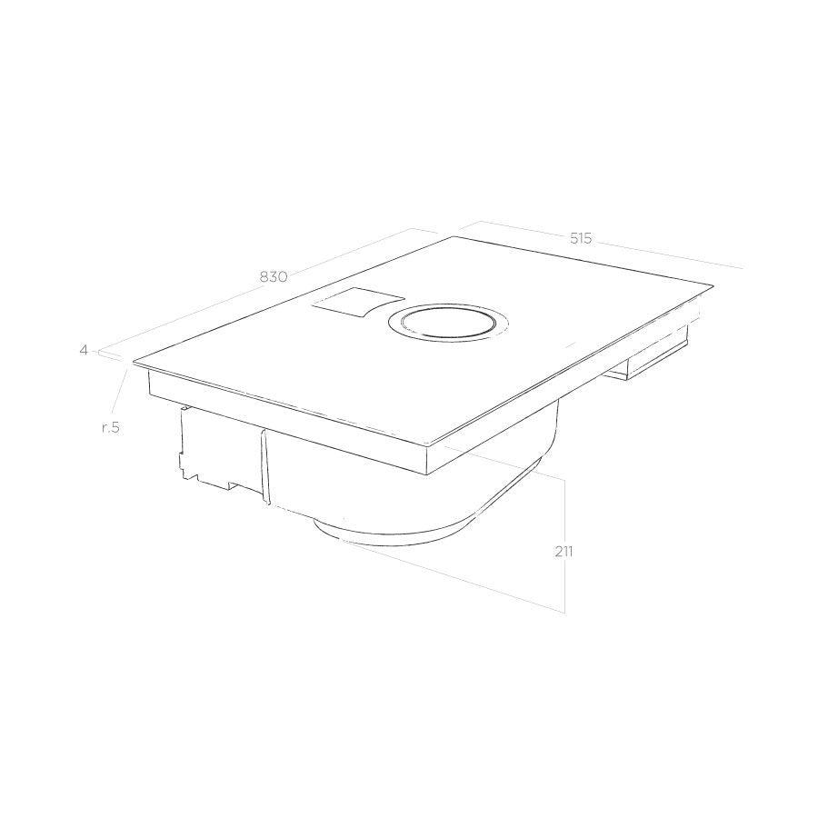 ELICA NICKOLATESLA SWITCH EXTRACTION INDUCTION HOB RE CIRCULATING HOB - Peter Murphy Lighting & Electrical Ltd