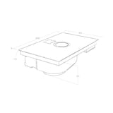 ELICA NICKOLATESLA SWITCH EXTRACTION INDUCTION HOB RE CIRCULATING HOB thumbnail 4