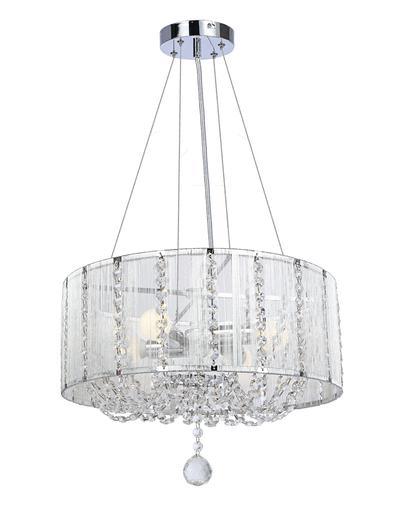 EVATRON HANGING LAMP 4 LIGHT CHROME
