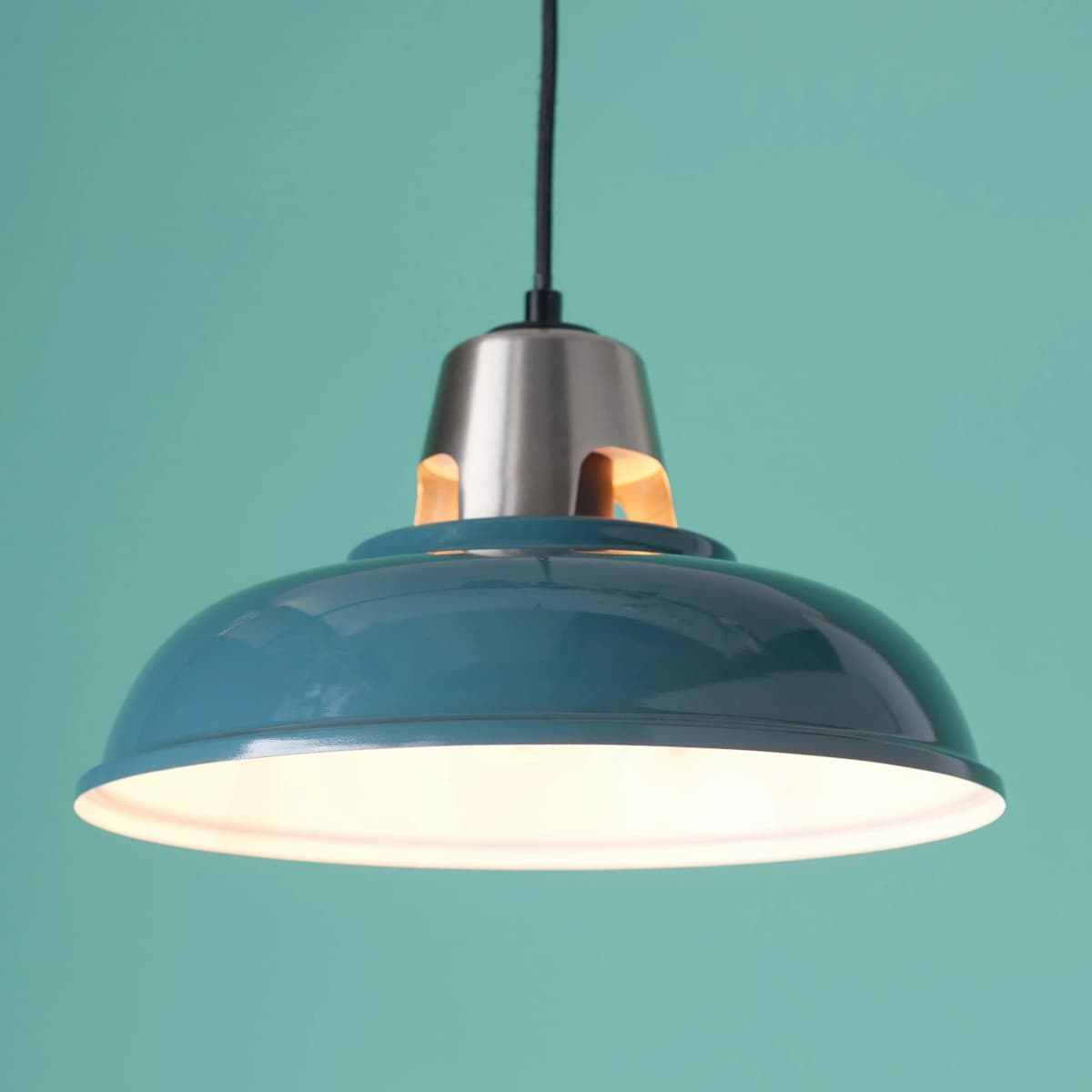 Henley Pendant green shade 80661