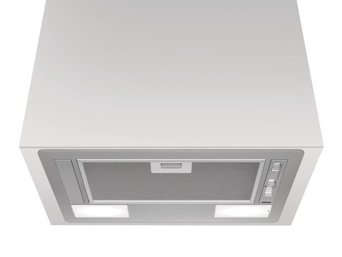 HOTPOINT BUILT IN 55CM CANOPY COOKER HOOD | PCT64FLSS - Peter Murphy Lighting & Electrical Ltd