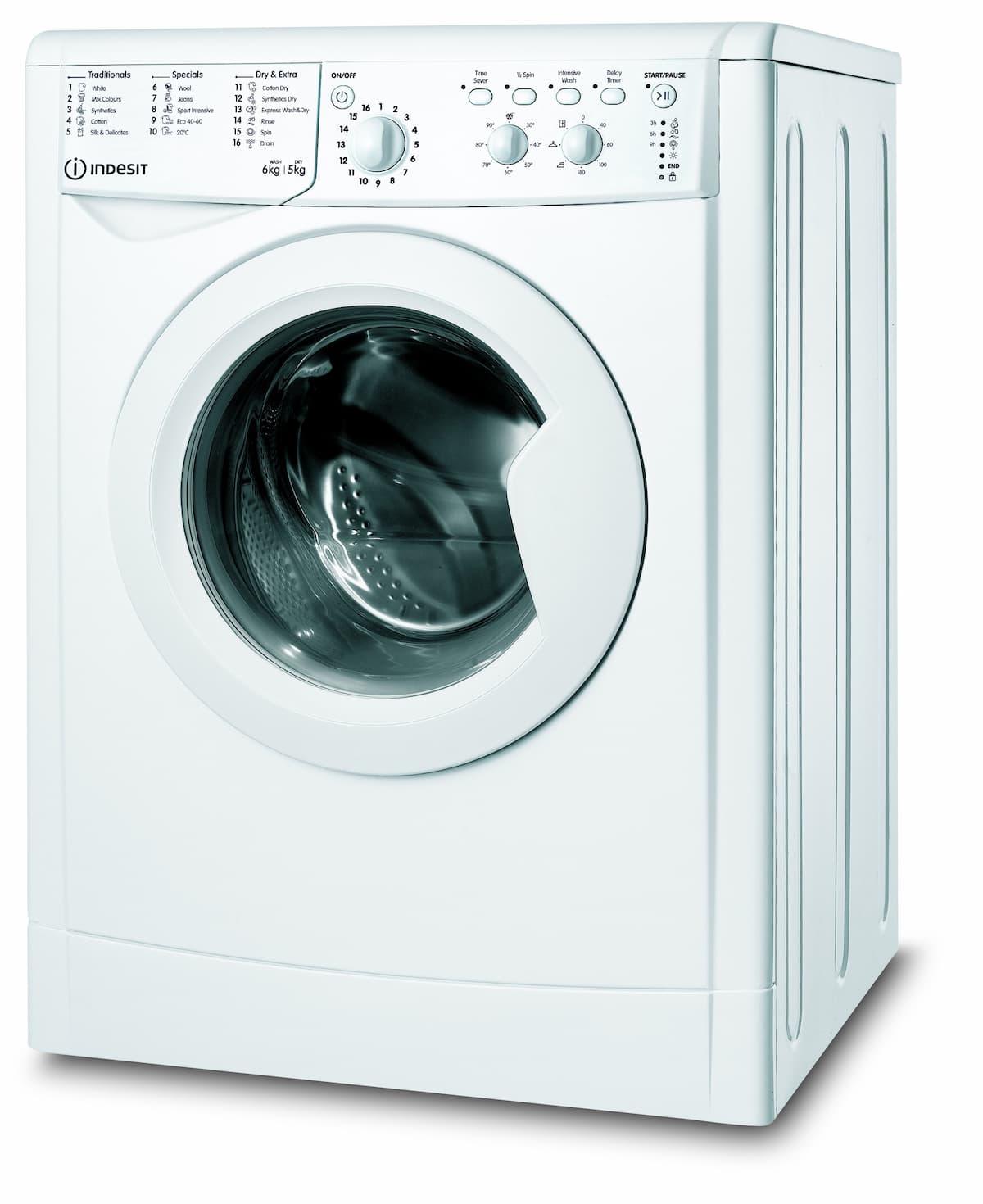 Indesit, 6kg/5kg 1200 Spin Washer Dryer - White |  IWDC65125UKN - Peter Murphy Lighting & Electrical Ltd