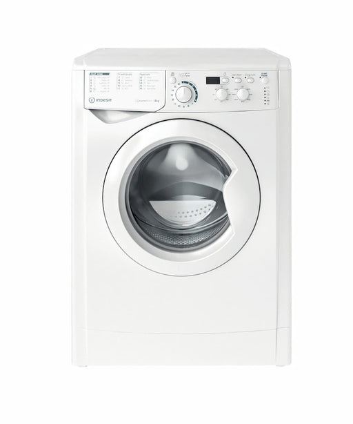 Indesit, 8kg, 1400 Spin Washing Machine, White | EWD81483WUKN - Peter Murphy Lighting & Electrical Ltd