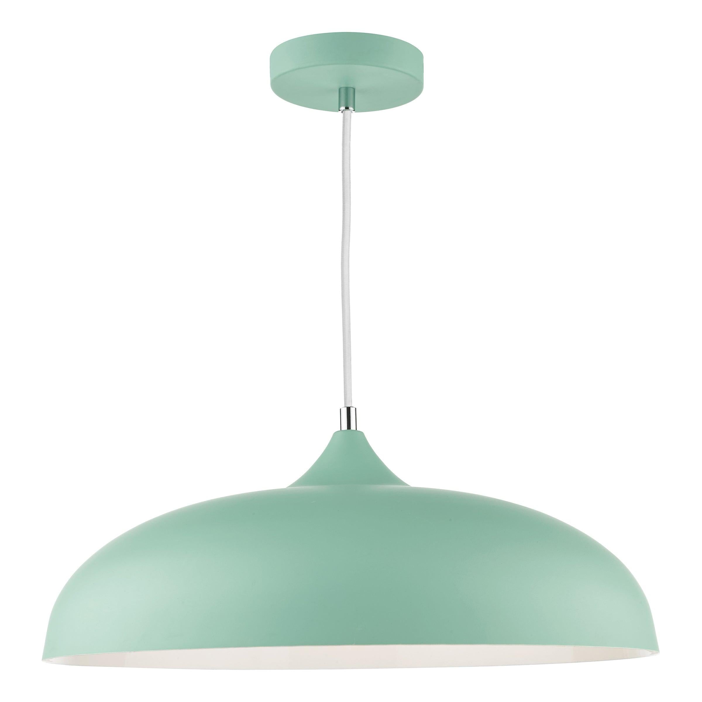 Kaelan 1 Light Pendant Matt Pale Green - Peter Murphy Lighting & Electrical Ltd