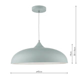 Kaelan 1 Light Pendant Soft Matt Grey thumbnail 2
