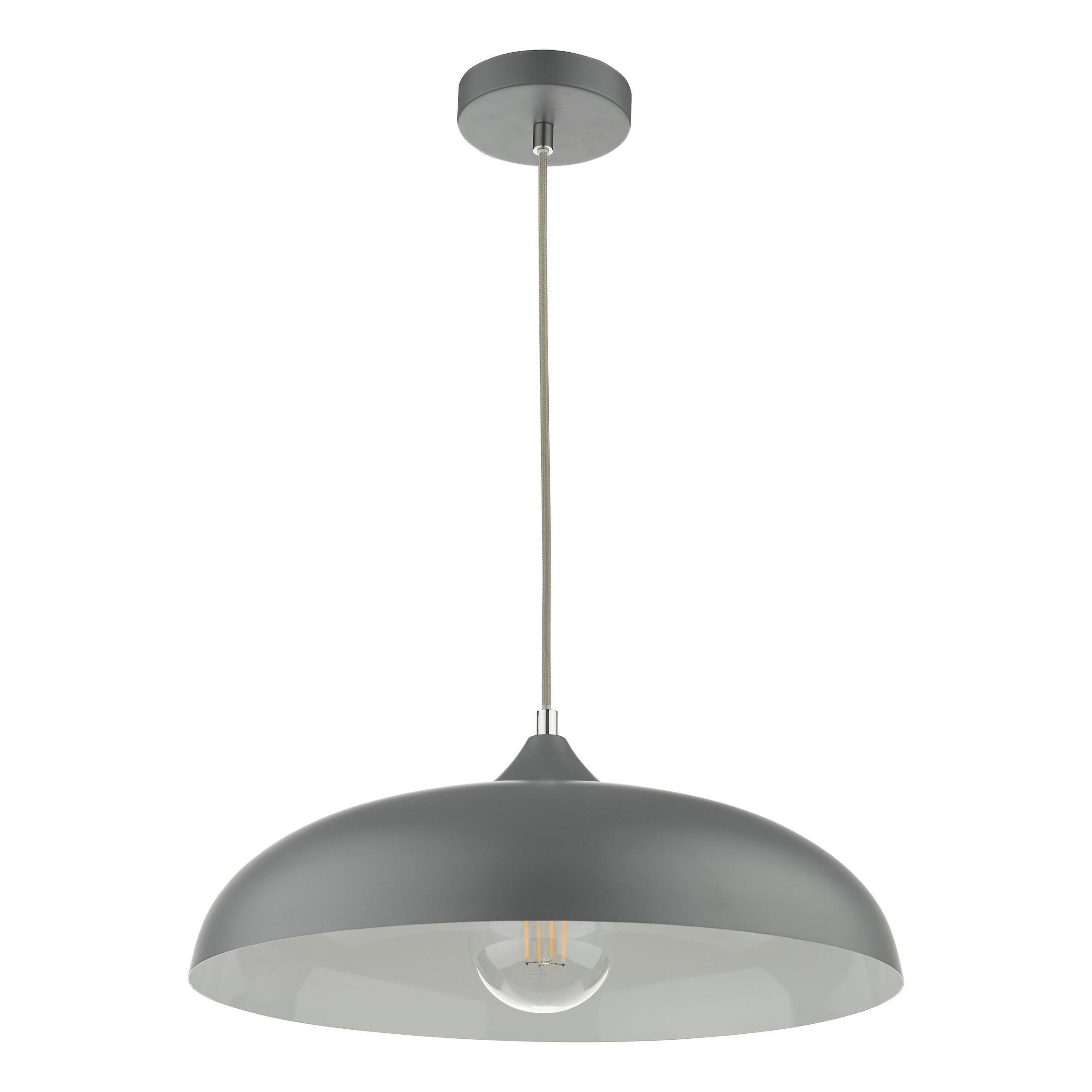 Kaelan 1 Light Single Pendant Graphite - Peter Murphy Lighting & Electrical Ltd