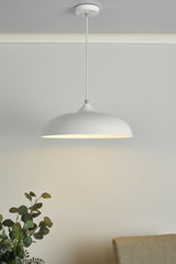 Kaelan 1 Light Single Pendant White thumbnail 1