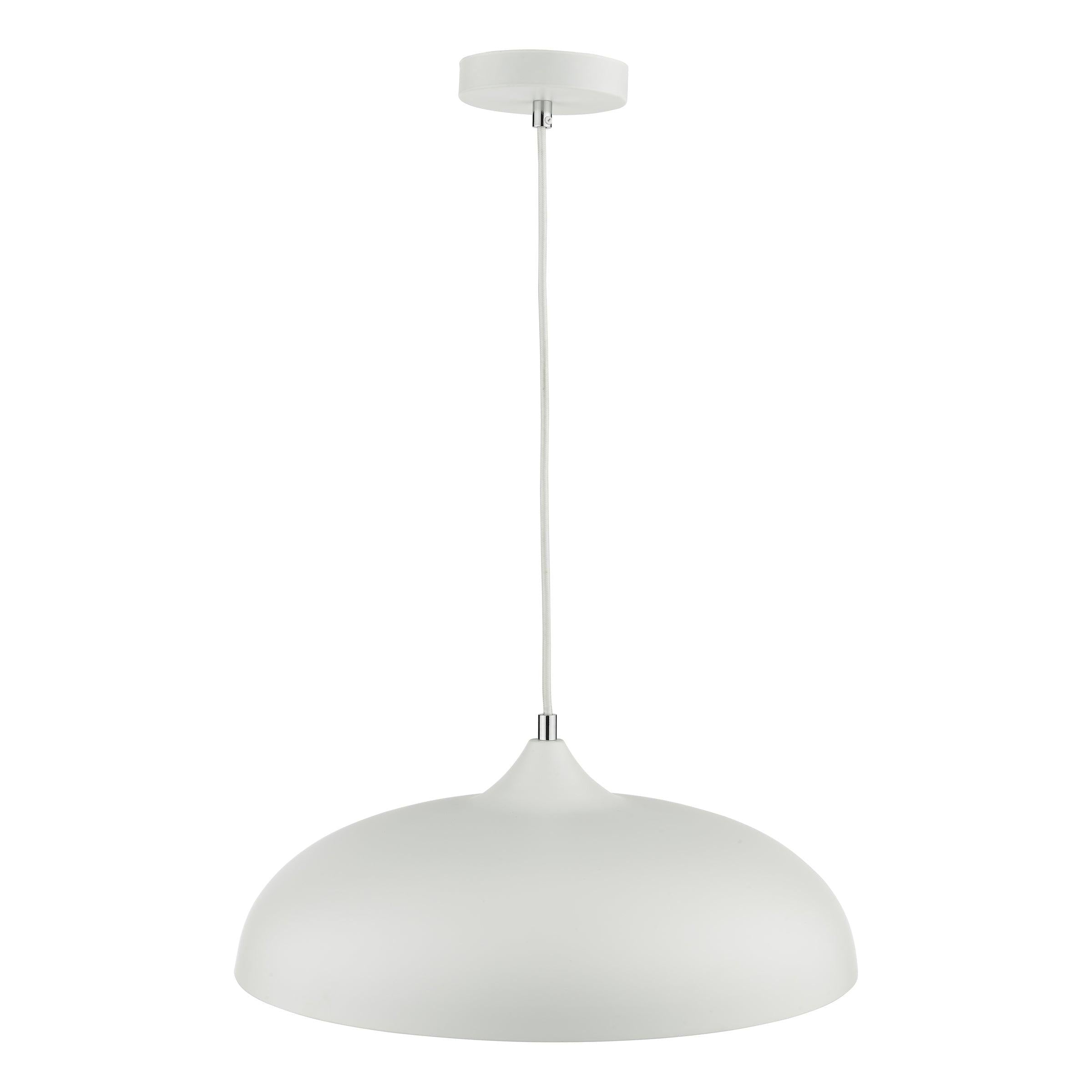 Kaelan 1 Light Single Pendant White - Peter Murphy Lighting & Electrical Ltd