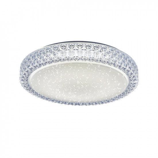 LED ceiling light in starry sky optics with light color control including dimming function via wall switch - Peter Murphy Lighting & Electrical Ltd