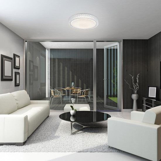 LED ceiling light in starry sky optics with light color control including dimming function via wall switch - Peter Murphy Lighting & Electrical Ltd