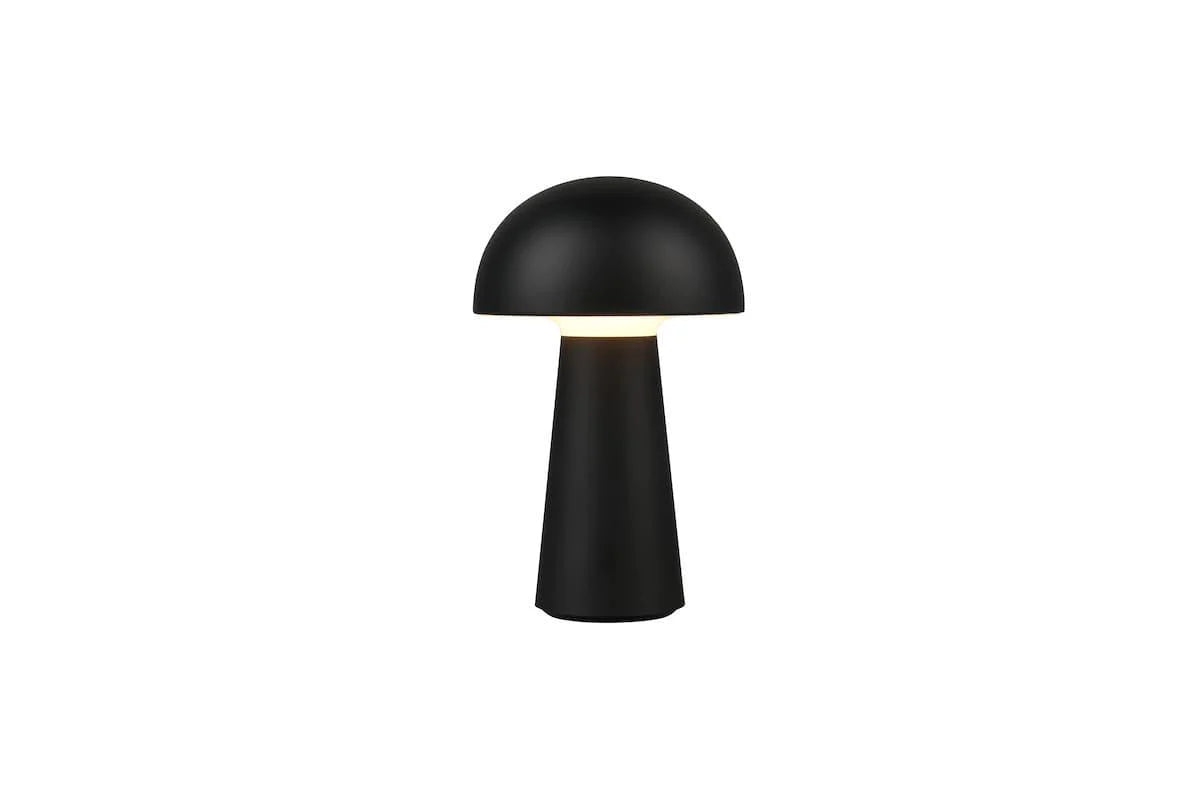 LENNON BLACK LED IP44 RECHARGEABLE TABLE LAMP– R52176102 - Peter Murphy Lighting & Electrical Ltd