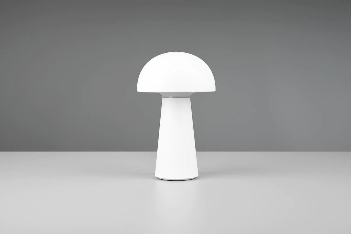 LENNON WHITE LED IP44 RECHARGEABLE TABLE LAMP– R52176101 - Peter Murphy Lighting & Electrical Ltd