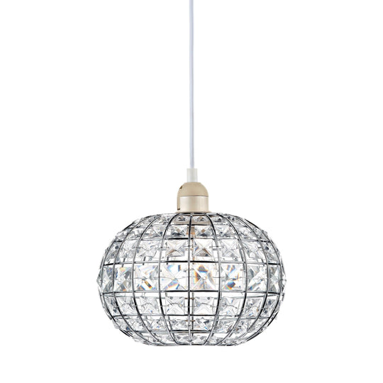 Letitia Crystal Non Elec Polished Chrome