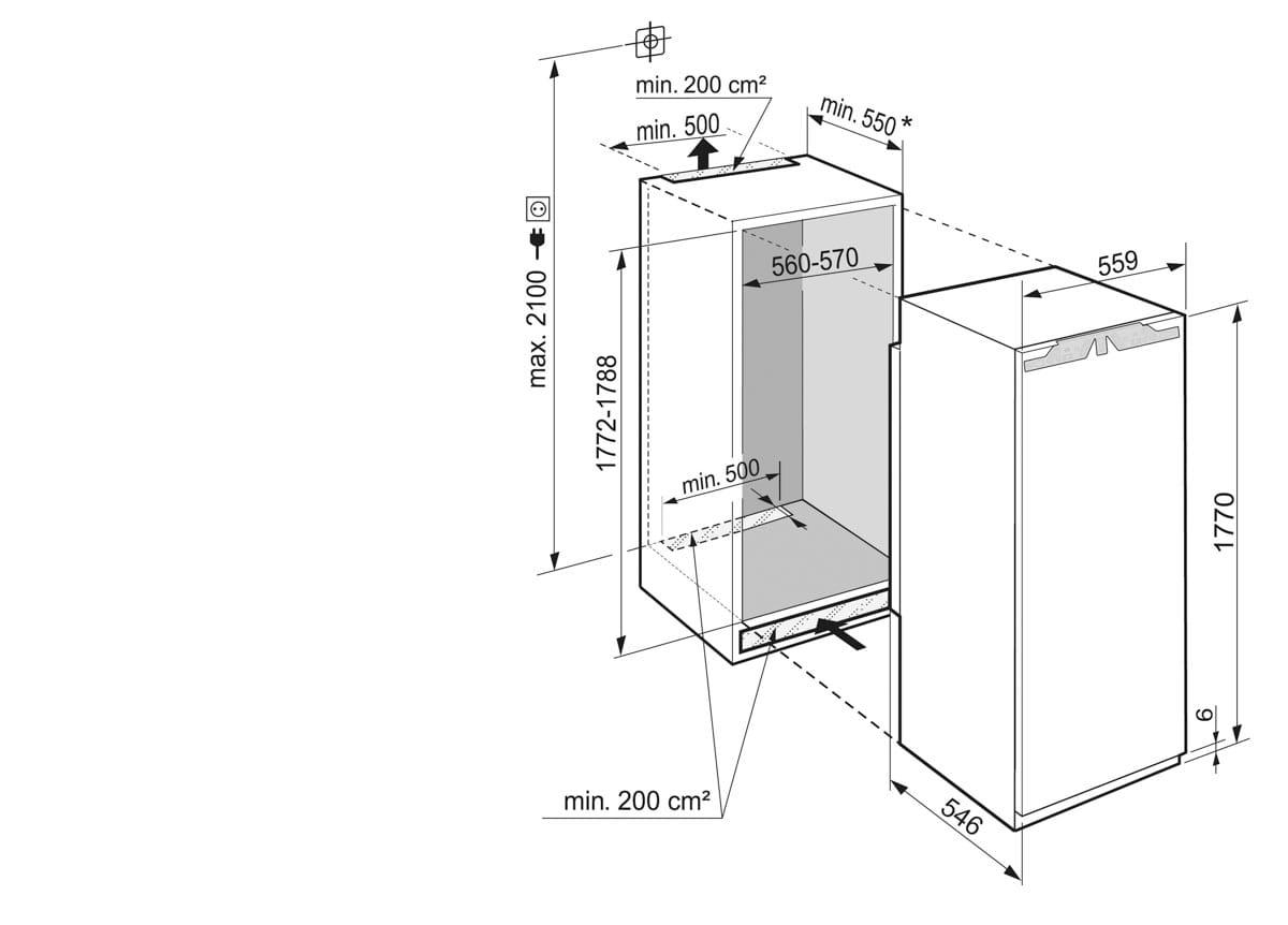 Liebherr, 56cm, Integrated BioFresh Larder Fridge | IRBD 5150 - Peter Murphy Lighting & Electrical Ltd