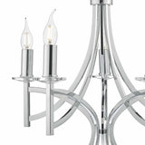 Lyon 5lt Pendant Polished Chrome & Crystal thumbnail 3