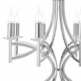 Lyon 8lt Pendant Polished Chrome & Crystal thumbnail 3