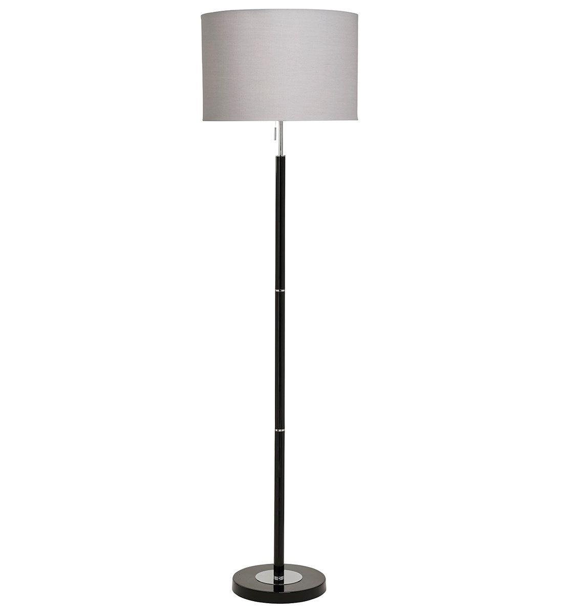 Madaline Floor Lamp - Black | Chrome - Peter Murphy Lighting & Electrical Ltd